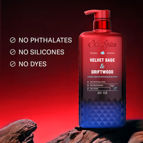Old Spice Body Wash 20 oz pump bottle with label
