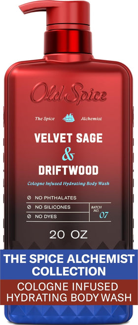 Old Spice Body Wash 20 oz Velvet Sage + Driftwood front view