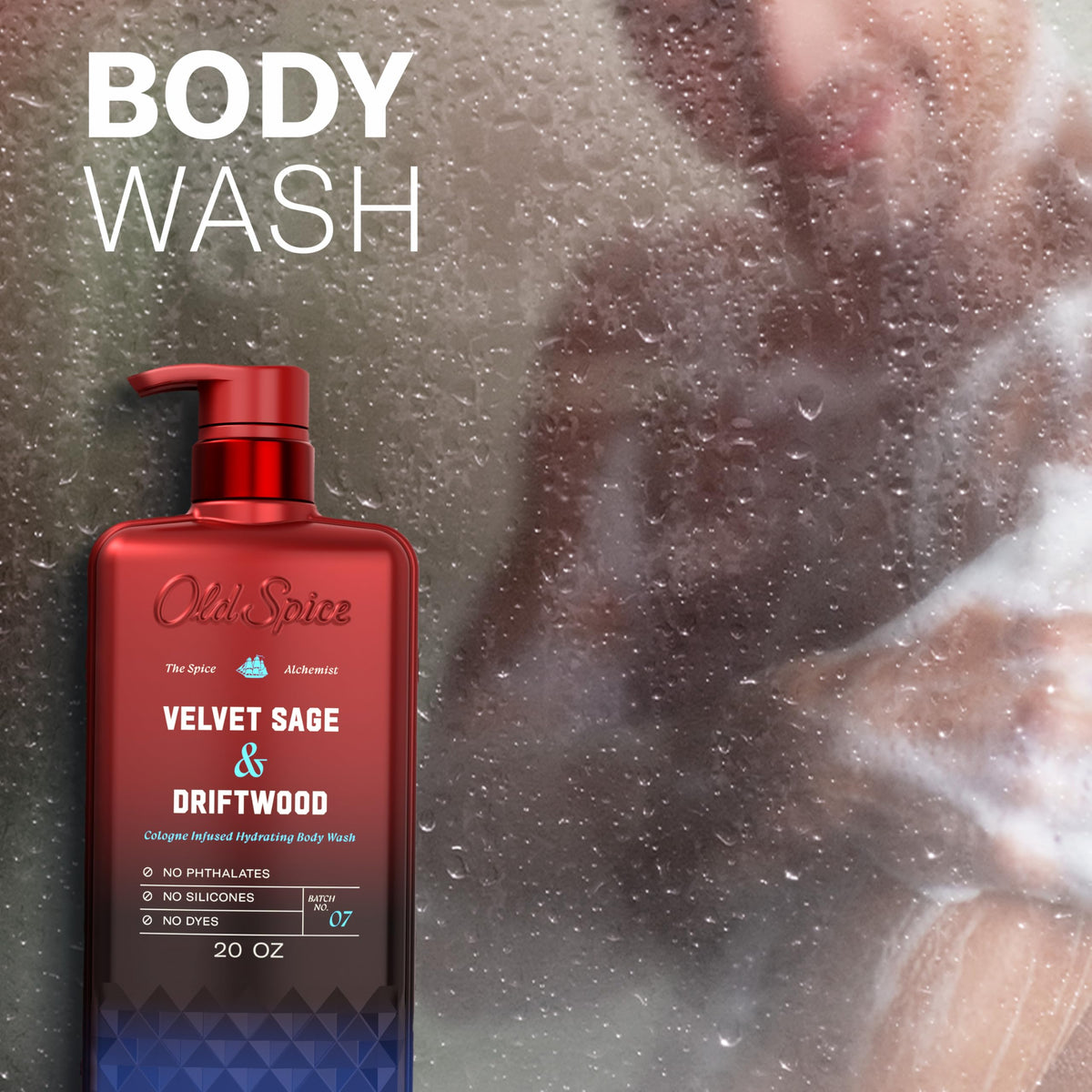 Old Spice Body Wash 20 oz with matching deodorant