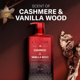 Old Spice Body Wash ingredients list on the back