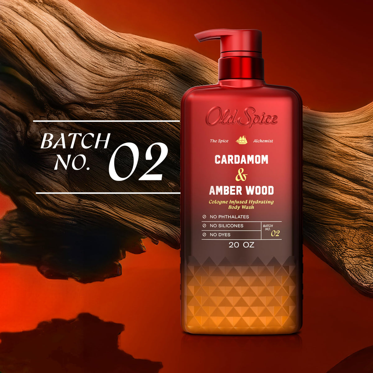 Old Spice Body Wash The Spice Alchemist Collection texture close-up