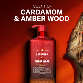 Old Spice Body Wash The Spice Alchemist Collection with cardamom and amber wood scent