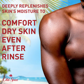 Old Spice body wash with vanilla and shea scent