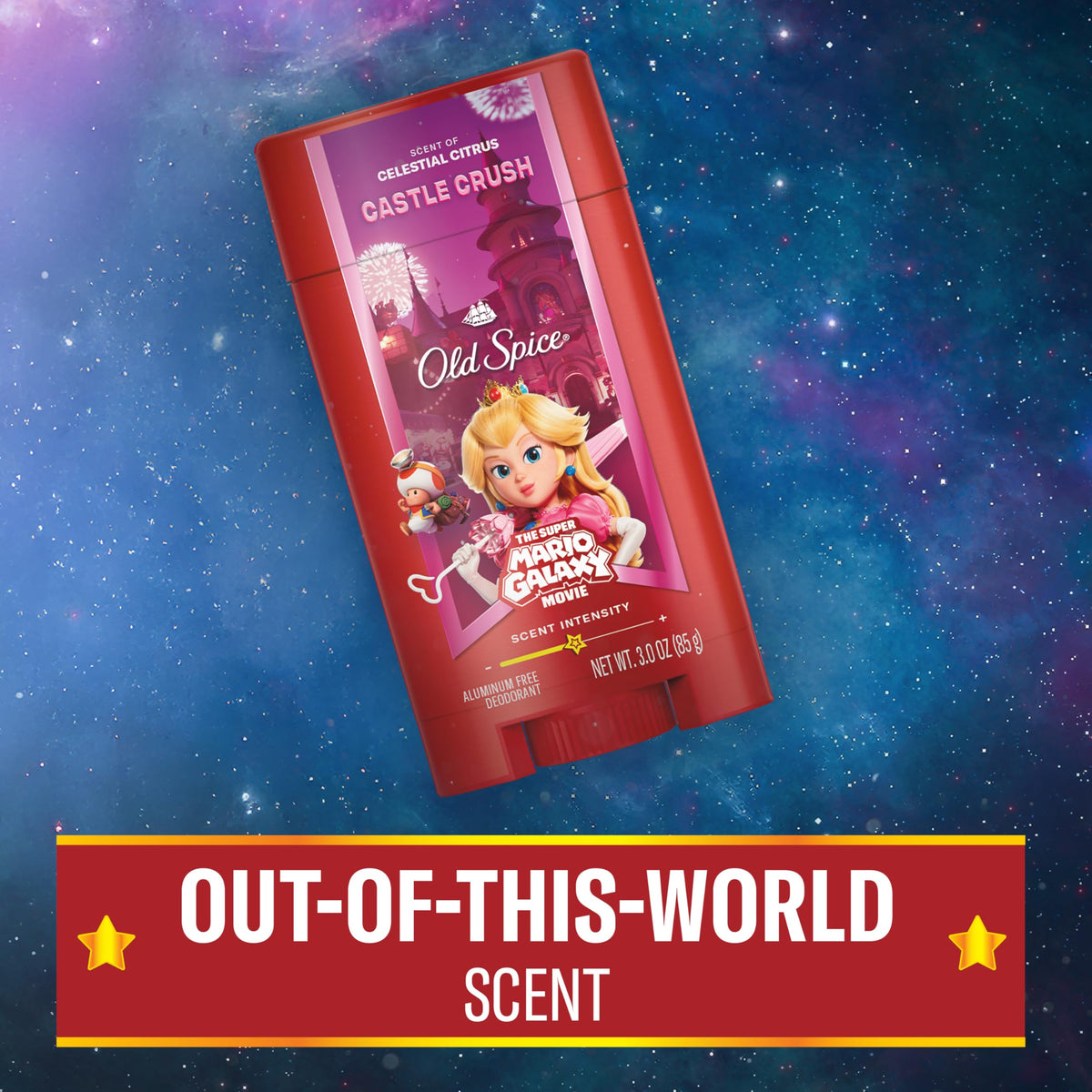 Old Spice Castle Crush Deodorant close-up of scent description