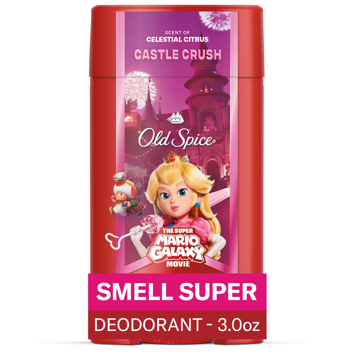 Old Spice Castle Crush Deodorant front view with Celestial Citrus scent