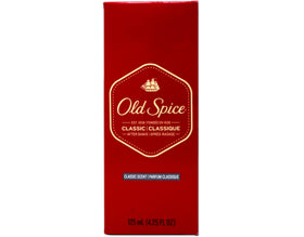 Old Spice Classic After Shave 4.25 oz glass bottle back view