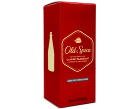 Old Spice Classic After Shave packaging with two bottles