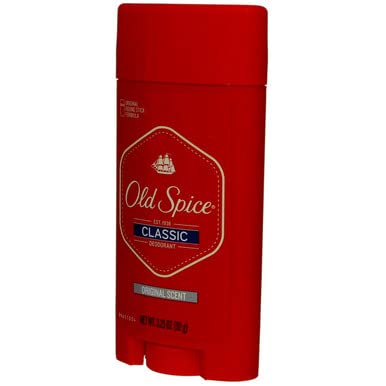 Old Spice Classic Deodorant Stick with a man applying it