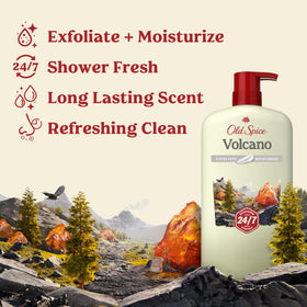 Old Spice Cleansing Body Wash 30 oz bottle back view