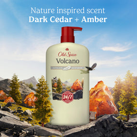 Old Spice Cleansing Body Wash 30 oz bottle with natural elements