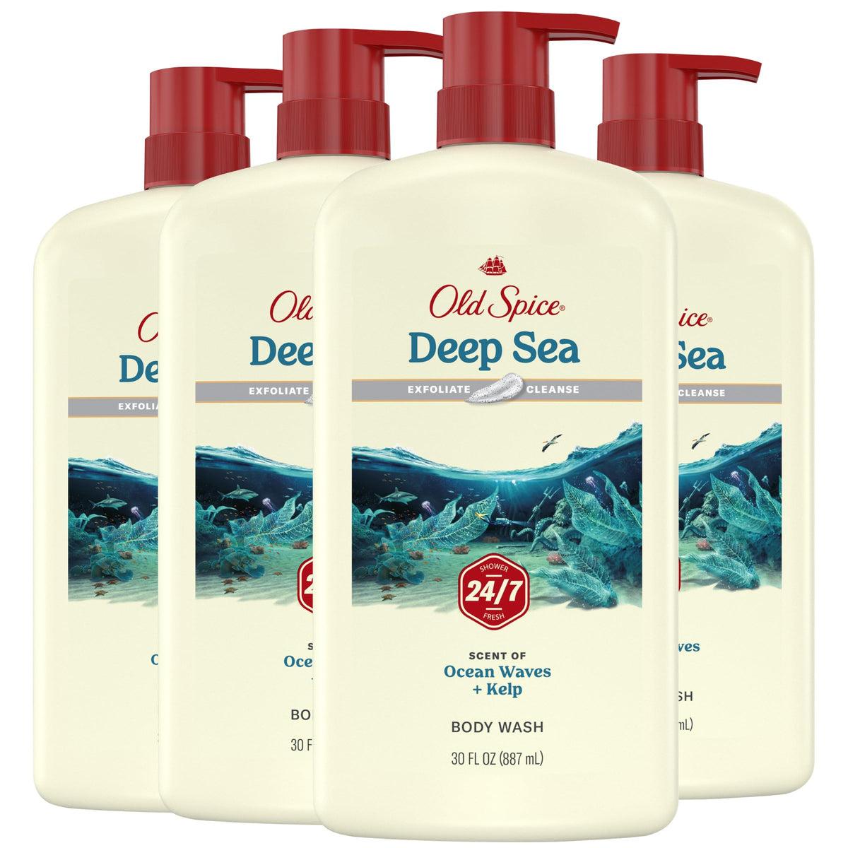 Old Spice Cleansing Body Wash 30 oz front view