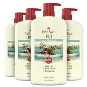 Old Spice Cleansing Body Wash for Men, Fiji scent, 30 oz front view