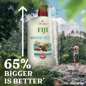 Old Spice Cleansing Body Wash for Men, Fiji scent with coconut elements