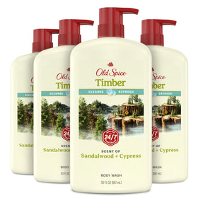 Old Spice Cleansing Body Wash front view 30 oz bottle