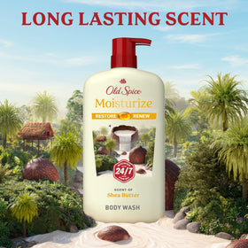 Old Spice Cleansing Body Wash in a shower setting