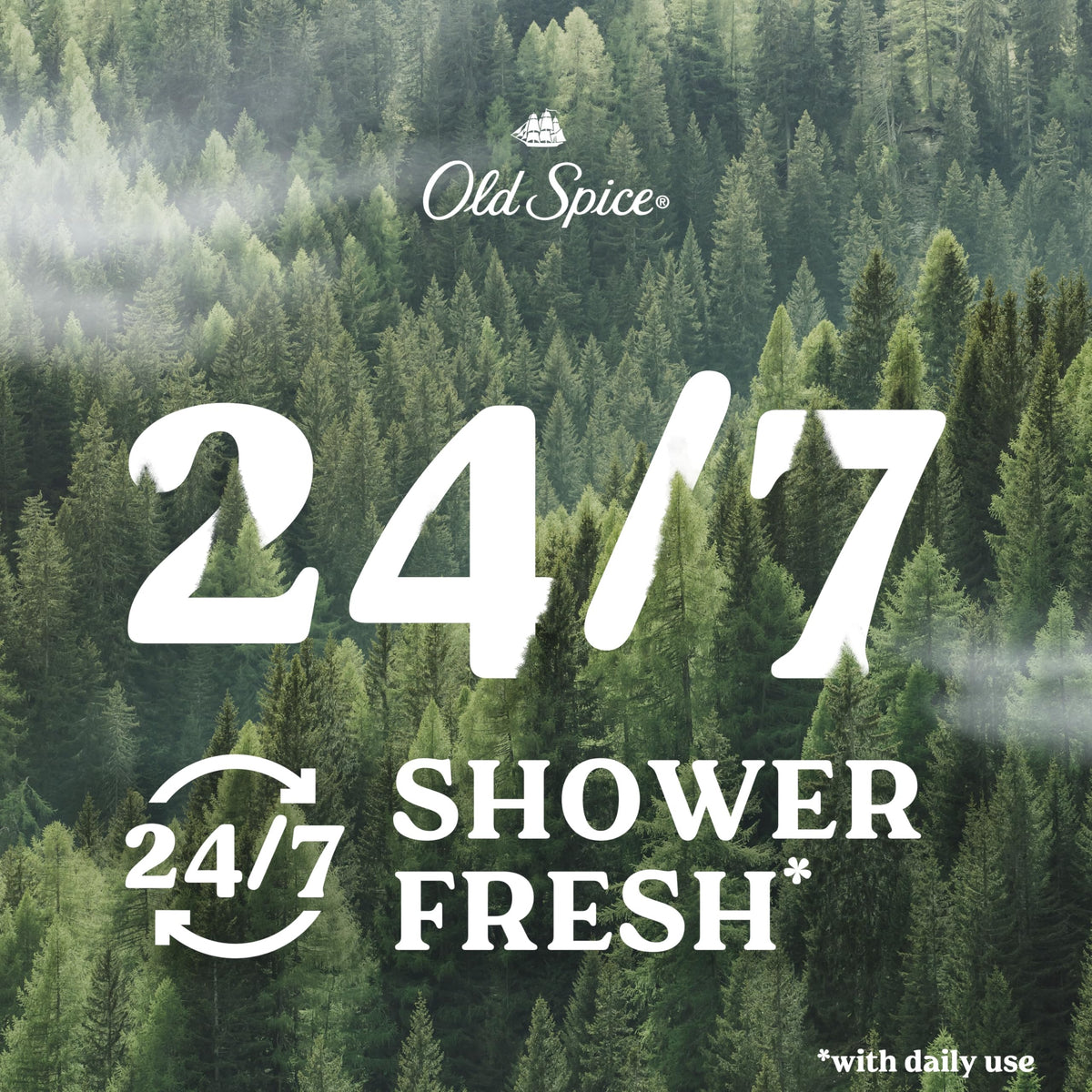 Old Spice Cleansing Body Wash in shower setting