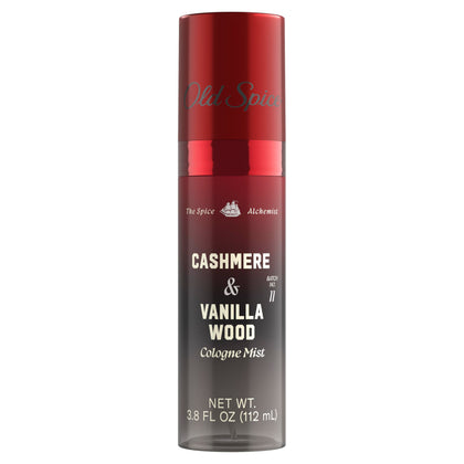 Old Spice Cologne Mist for Men, Cashmere + Vanilla Wood front view