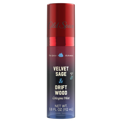 Old Spice Cologne Mist Velvet Sage + Driftwood front view