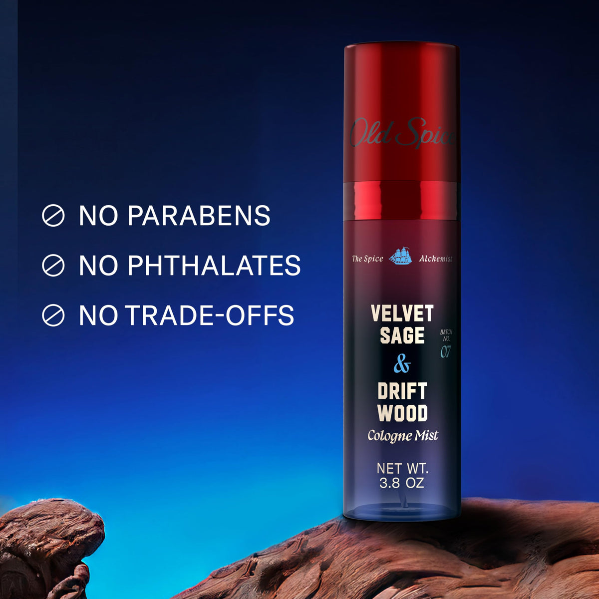 Old Spice Cologne Mist Velvet Sage + Driftwood packaging