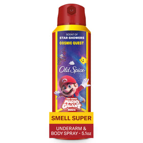 Old Spice Cosmic Quest Deodorant Body Spray front view, 5.1 oz