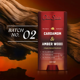 Old Spice Deodorant 3.0 oz on a bathroom shelf