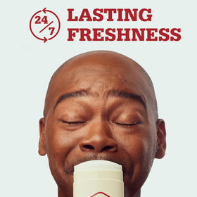 Old Spice Deodorant Alpine scent label detail