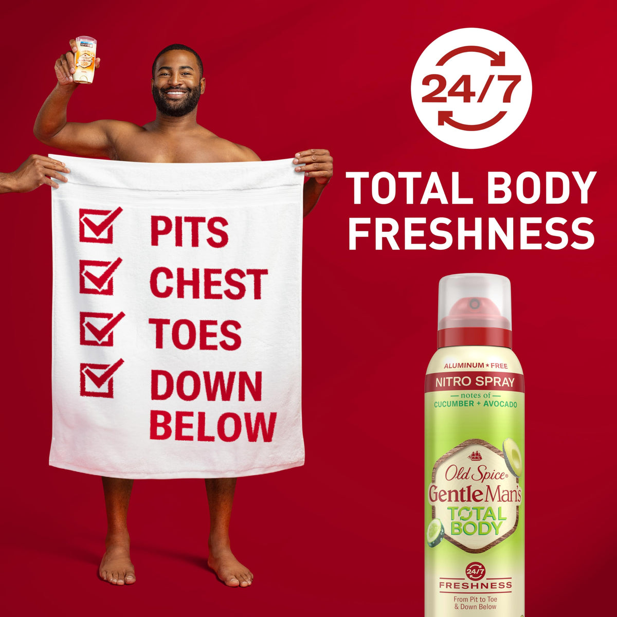 Old Spice deodorant packaging with cucumber and avocado design