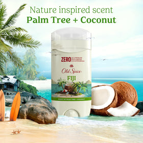 Old Spice deodorant with palm tree design