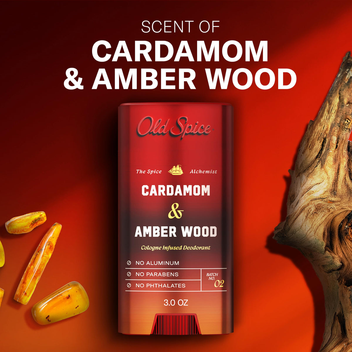 Old Spice Deodorant with yuzu peel and white wood scent