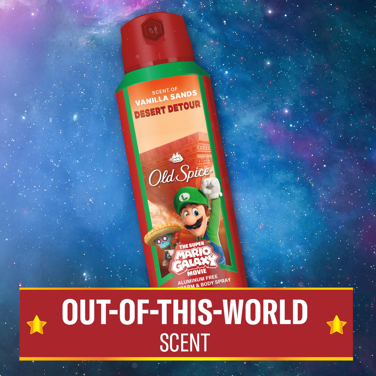 Old Spice Desert Detour Body Spray close-up of the cap