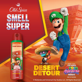 Old Spice Desert Detour Body Spray side view showing nozzle