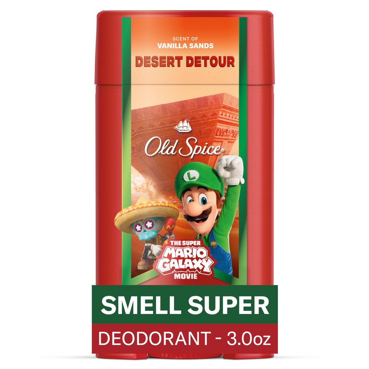 Old Spice Desert Detour Deodorant front view with Vanilla Sands scent