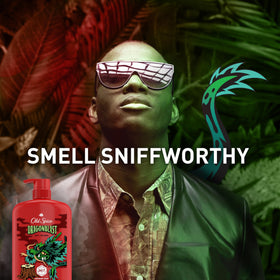 Old Spice Dragonblast Body Wash in shower setting