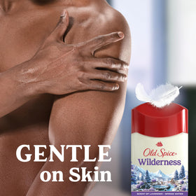Old Spice Dry Feel Antiperspirant Deodorant application on skin
