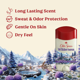 Old Spice Dry Feel Antiperspirant Deodorant back view