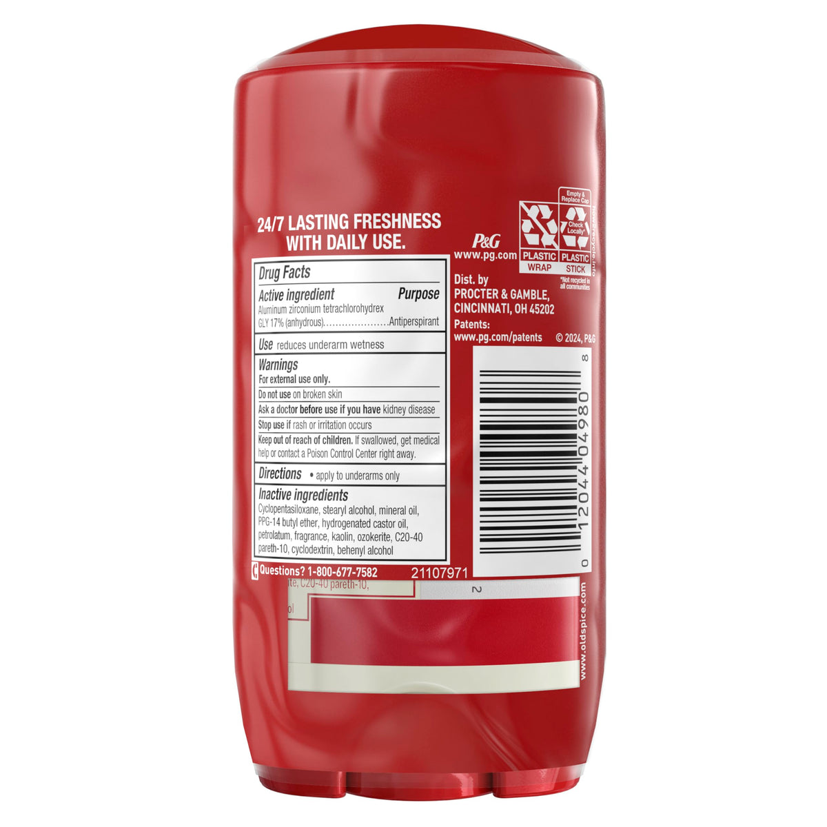 Old Spice Dry Feel Antiperspirant Deodorant sticks in a gym bag