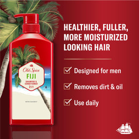 Old Spice Fiji 2-in-1 Shampoo and Conditioner Set packaging