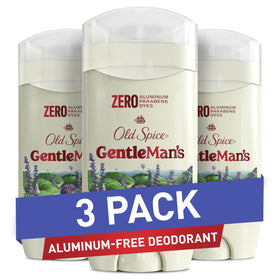 Old Spice GentleMan's Aluminum Free Deodorant Lavender + Mint 3-pack front view