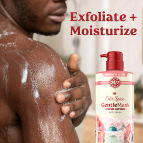 Old Spice GentleMan's Body Wash packaging details
