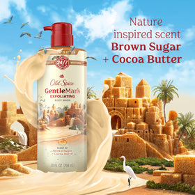 Old Spice GentleMan's Body Wash packaging details