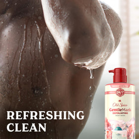 Old Spice GentleMan's Body Wash texture on hand