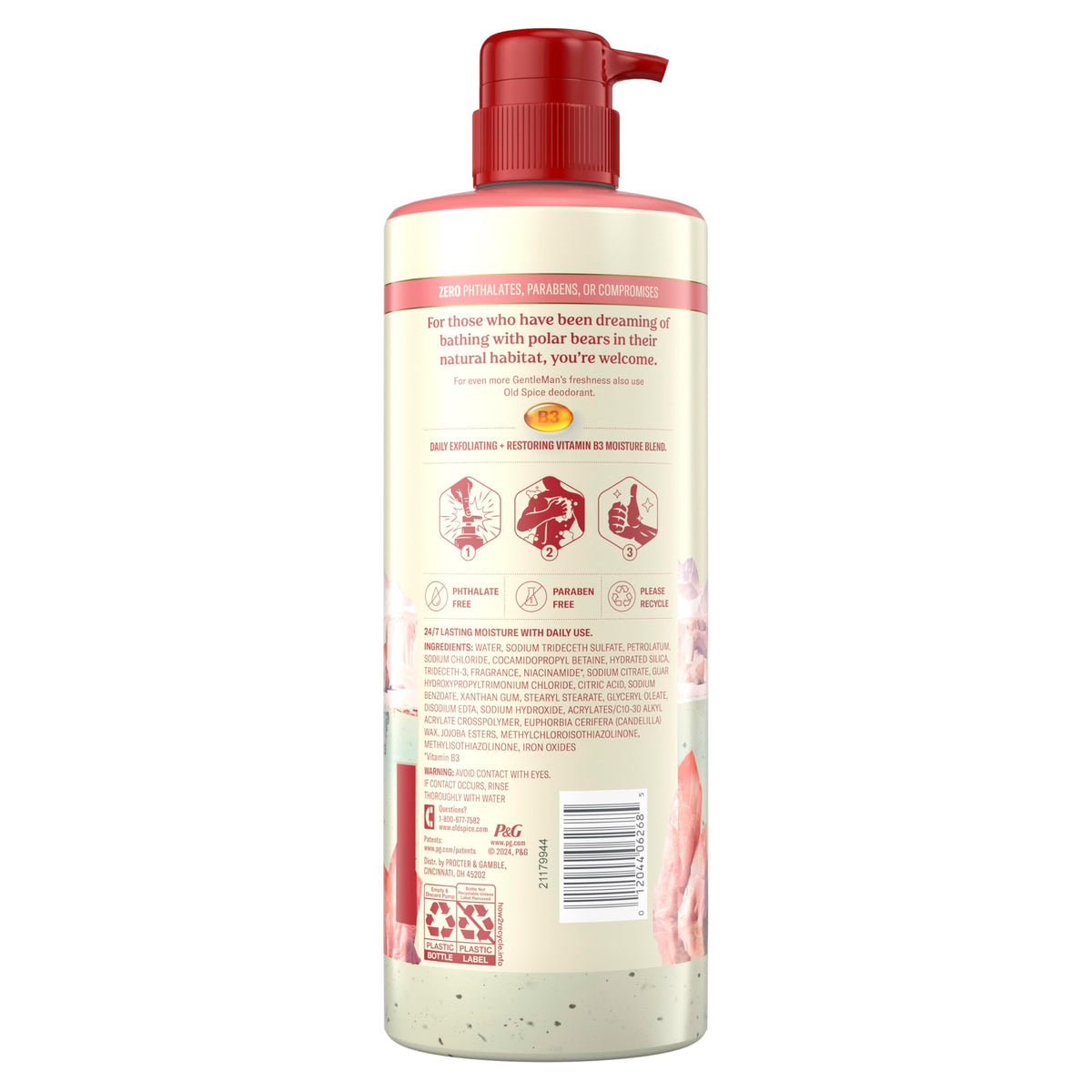 Old Spice GentleMan's Body Wash with fresh scent description