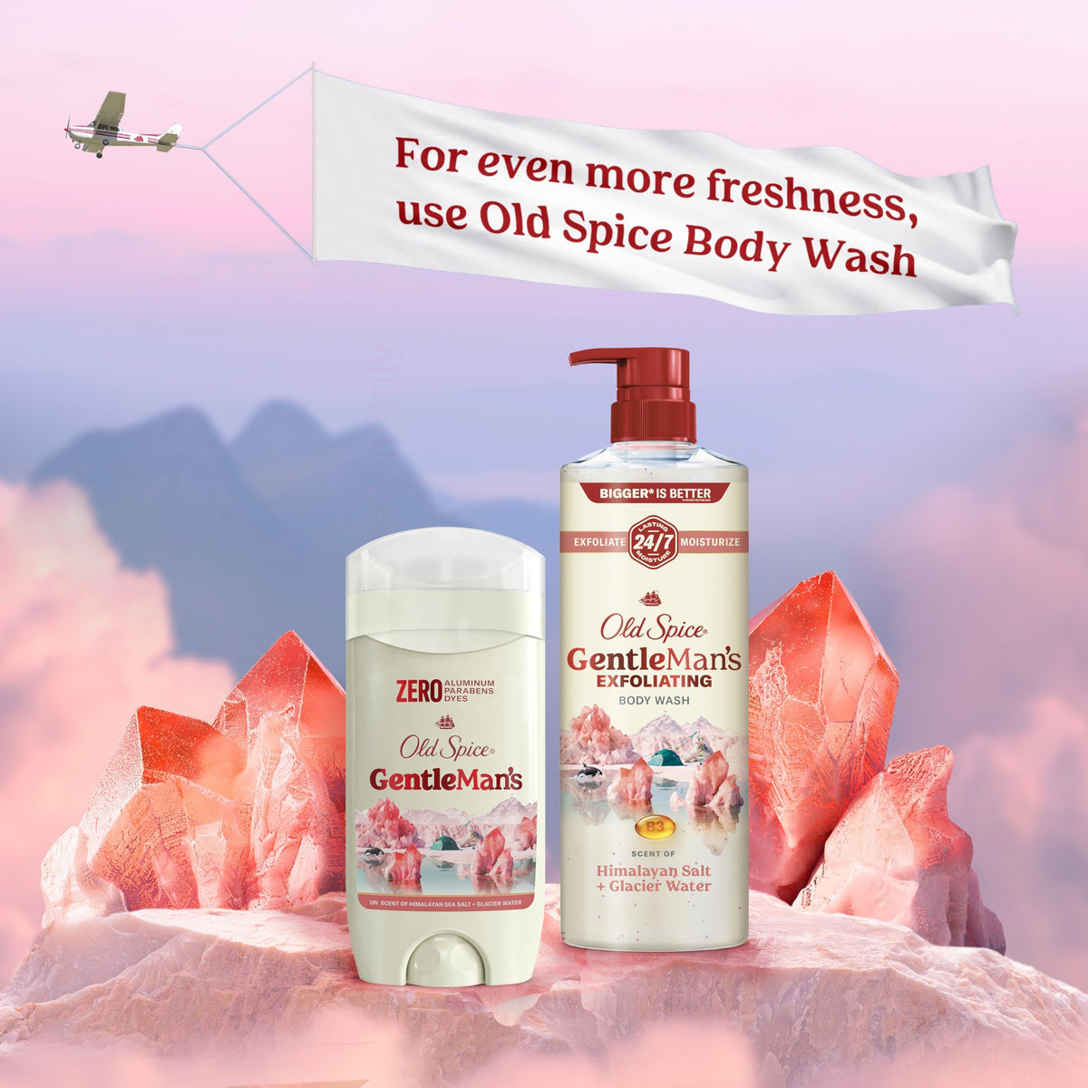 Old Spice GentleMan's Deodorant application demonstration