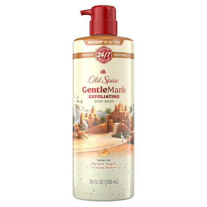 Old Spice GentleMan's Exfoliating Body Wash 26 oz front view