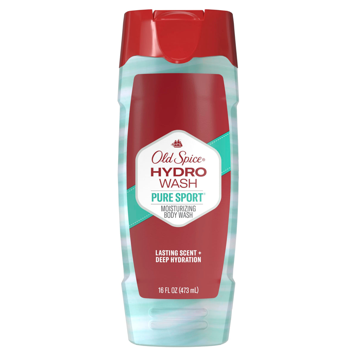 Old Spice Hydro Wash Body Wash front view, 16 oz bottle