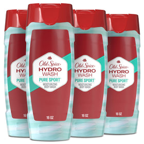 Old Spice Hydro Wash Body Wash front view with Pure Sport scent