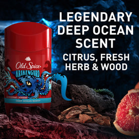 Old Spice Krakengard Antiperspirant Deodorant being applied