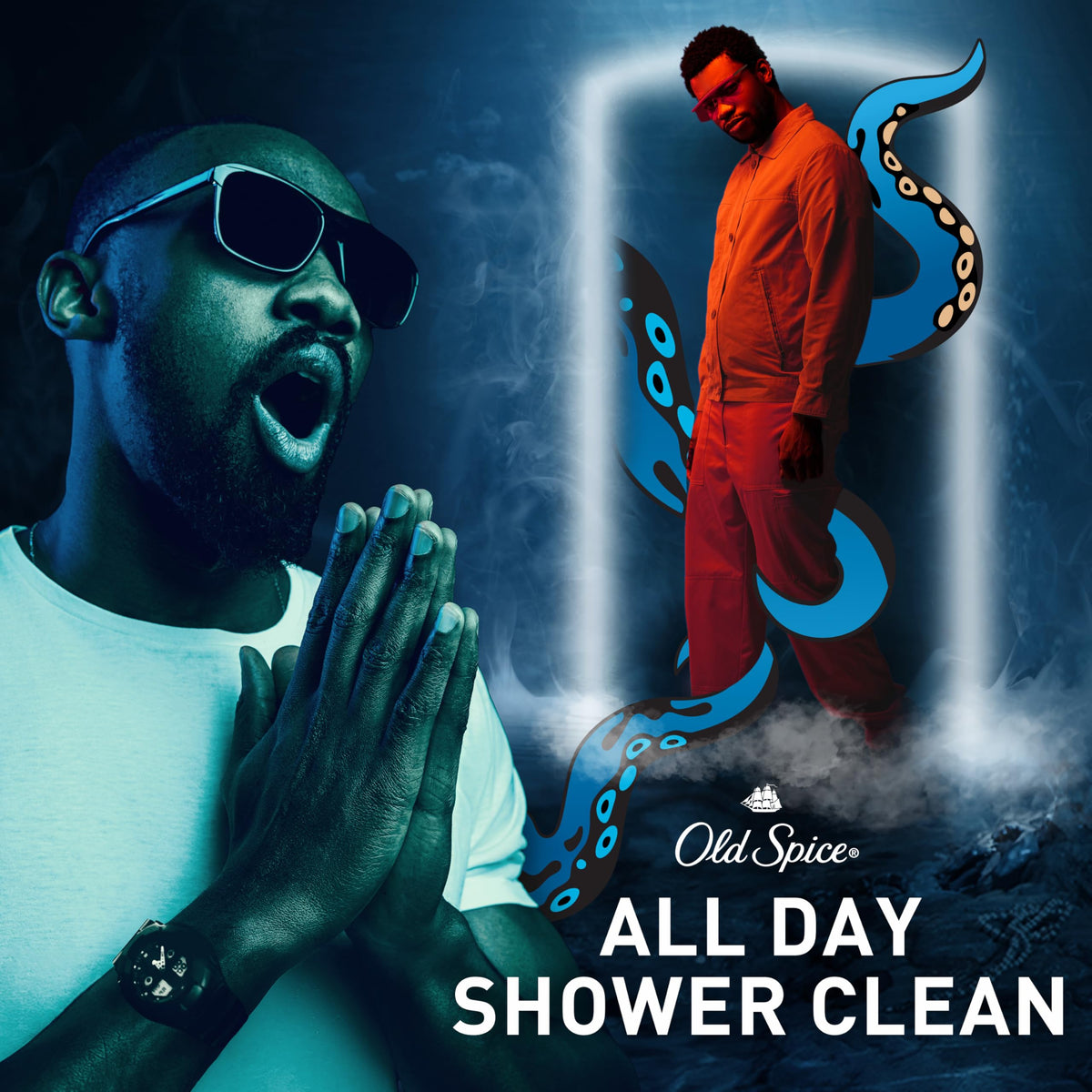 Old Spice Krakengard Body Wash packaging details