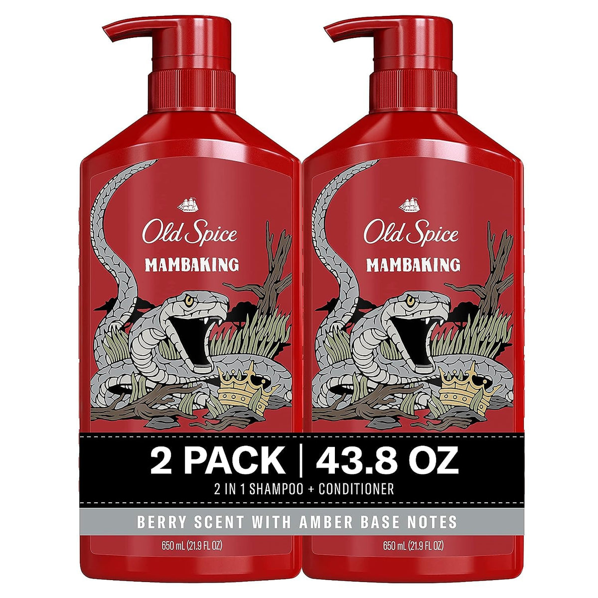 Old Spice MambaKing 2-in-1 Shampoo and Conditioner front view