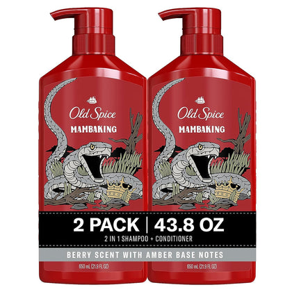 Old Spice MambaKing 2-in-1 Shampoo and Conditioner front view